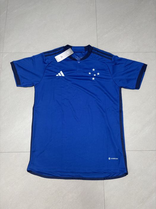 Niebieska koszulka pilkarska Adidas nowa z metka