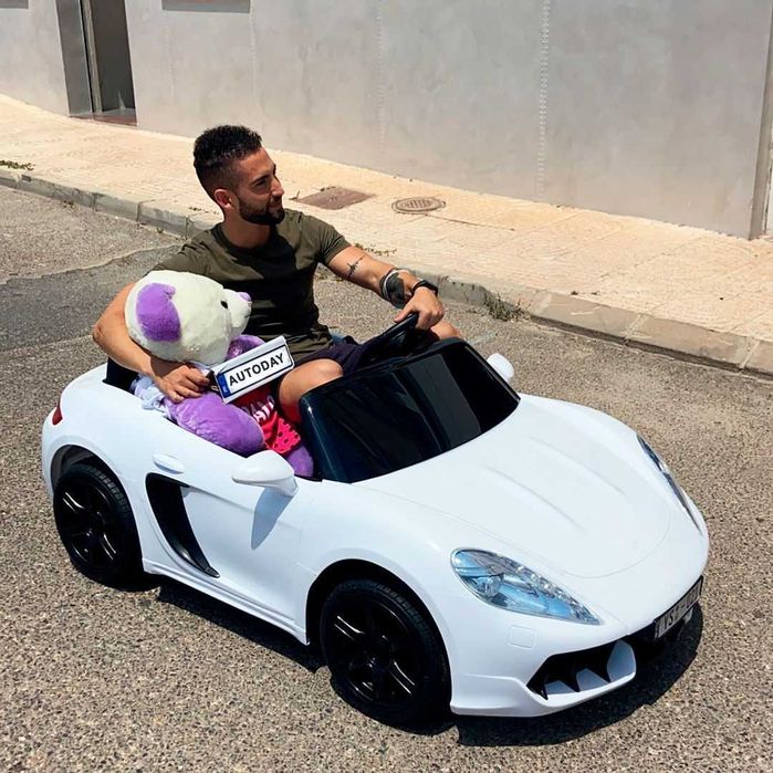 СУПЕР ПОДАРОК! Детский електромобиль  Porsche Cayman M4055 AL-1 -БЕЛЫЙ