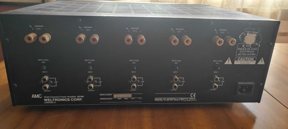 Amplificador 5 canais AMC 25100