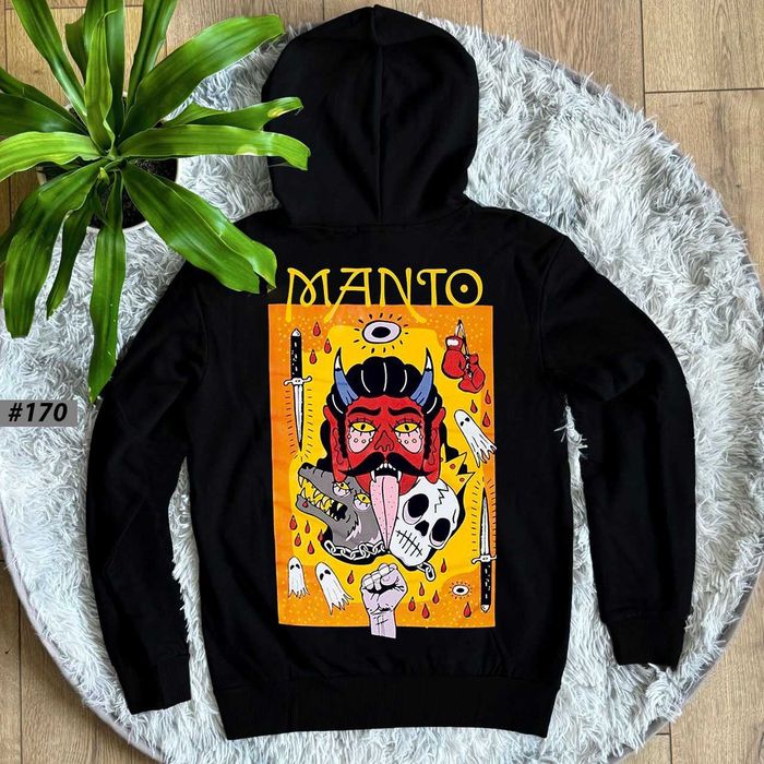 XS-XXL • Новое Черное Худи MANTO x Ktof • Толстовка МАНТО х Ктоф