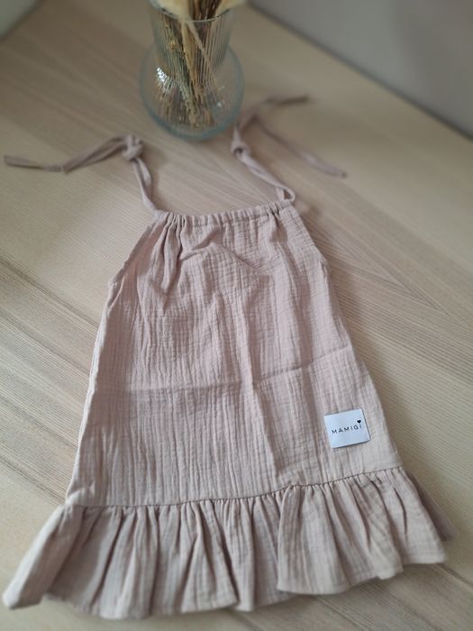 Sukienka muślinowa na ramiaczka