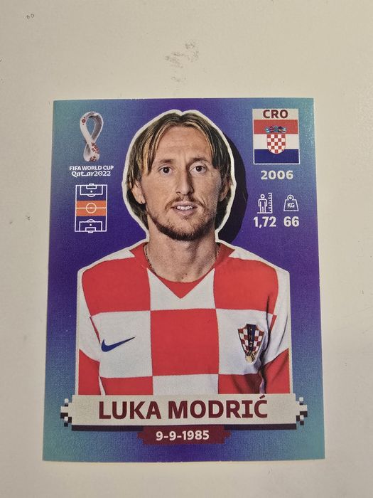 Cromo Luka Modric Mundial 2026 - Original.
Acresce portes de envio.
Só me responsabilizo em Correio registado