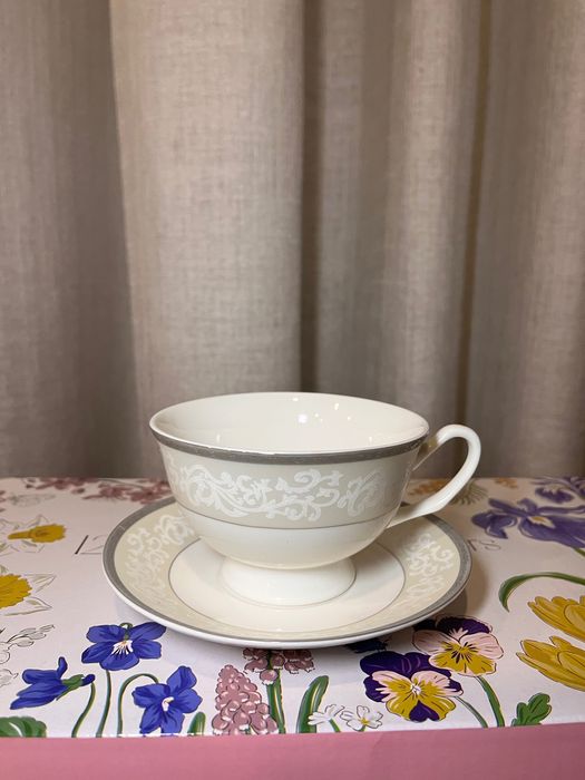 Conjunto de chá em porcelana