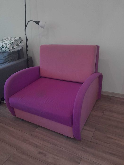 sofa rozkładana Amerykanka z pokrowcem 1x2m DARMO