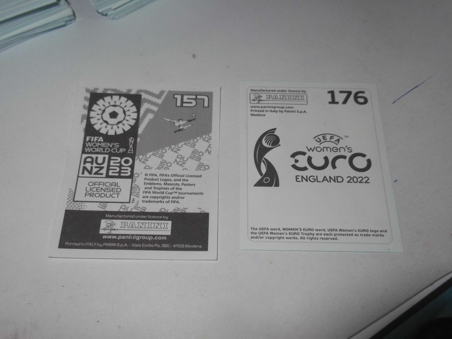 Cromos da coleção feminina