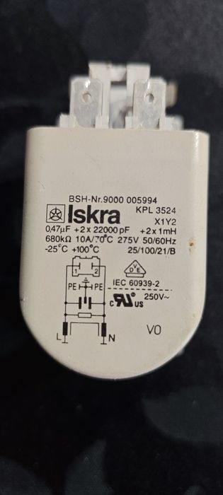 CONDENSADOR DE FILTRAGEM  Siemens