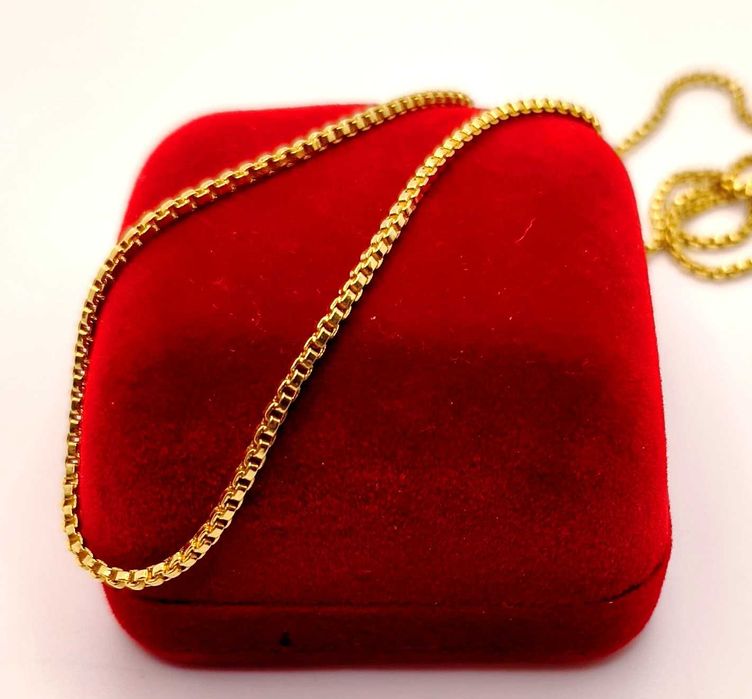 Złoty łańcuszek Kostka gruba PR.750 W:11,18gr Dł.61cm InterSKLEP