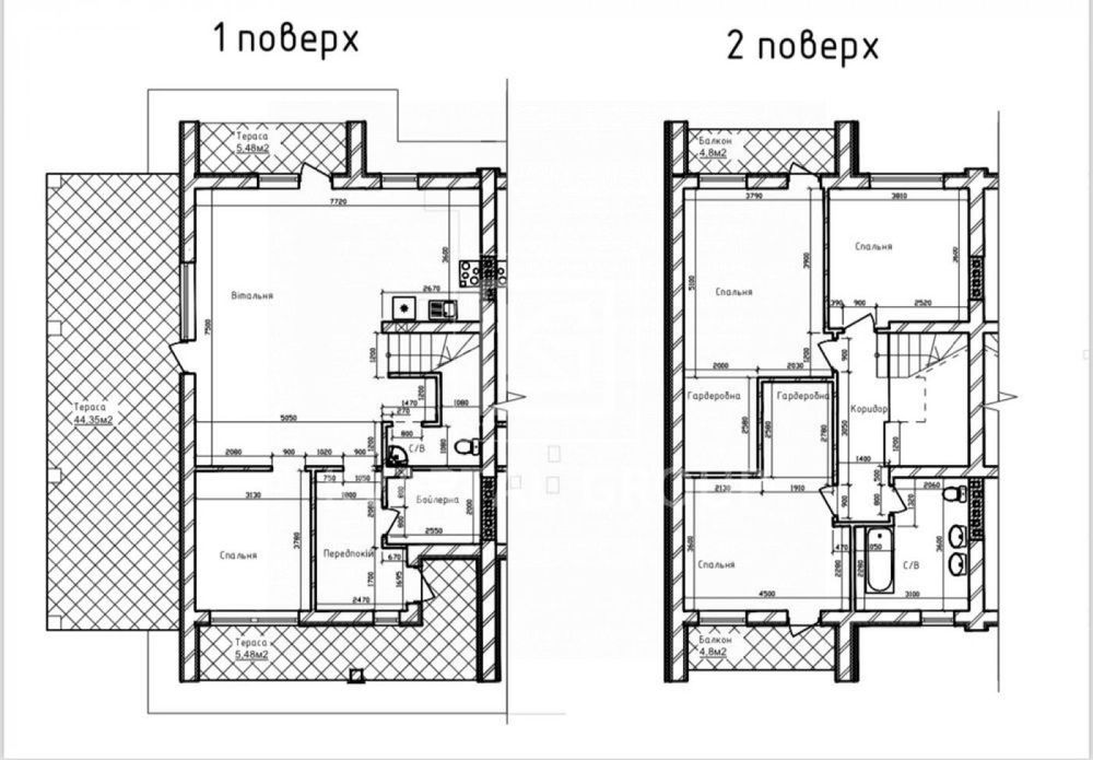 Дуплекс з великою ділянкою в центрі Дмитрівки. Сучасний дизайн