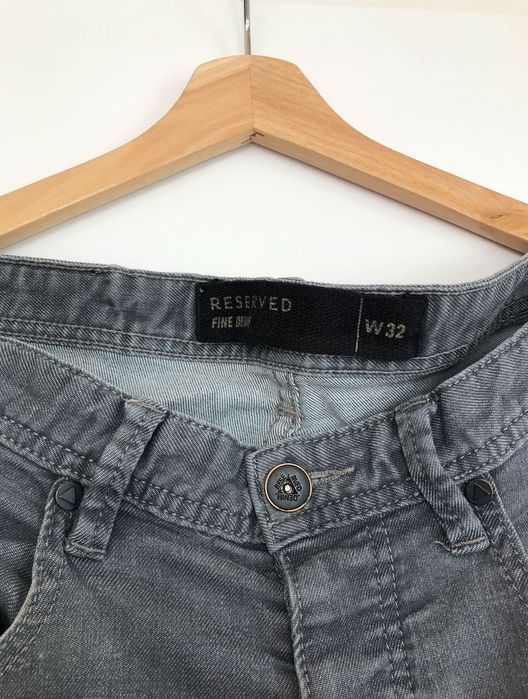 Reserved szare szorty jeansowe dżinsowe fine denim r. L 40