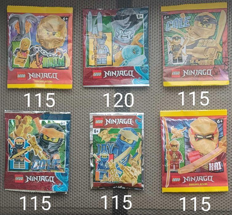 Нові запаковані LEGO Мініфігурки та набори