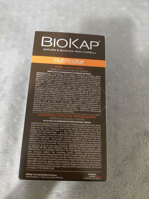Farba do włosów Biokap kolor 4.4