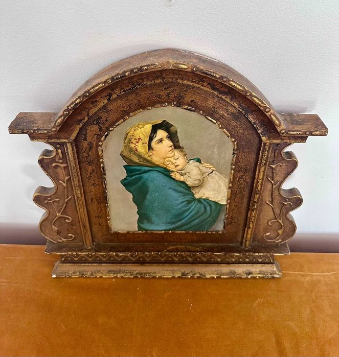 Quadro/oratório com a icónica representação da "Madonnina"