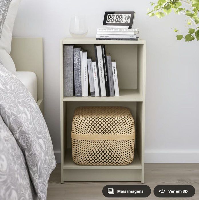 Mesa de cabeceira, bege claro, 39x30 cm GURSKEN IKEA