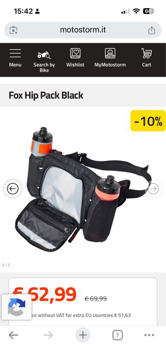 Fox Hip Pack nunca usado