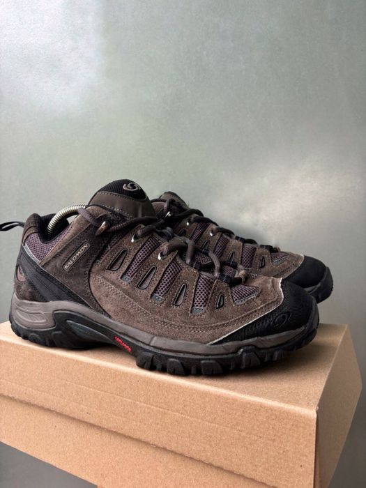 Шкіряні кросівки Salomon contagrip exit