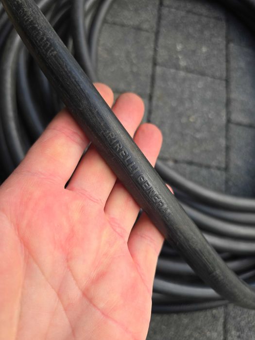 Kabel miedziany pancerny w oplocie stalowym linka 4x6mm2  29mb
