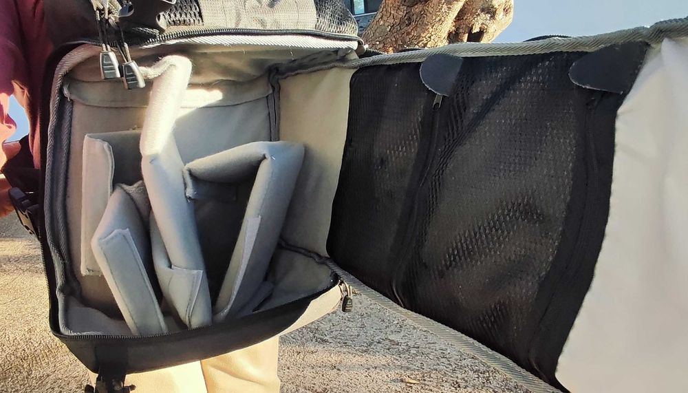 Mochila para transporte de maquina fotográfica