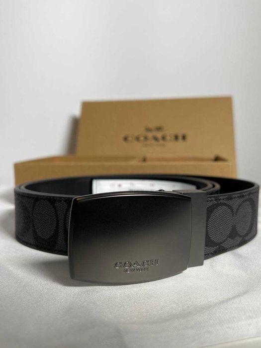 Ремень Coach Harness Buckle угольно-черный
