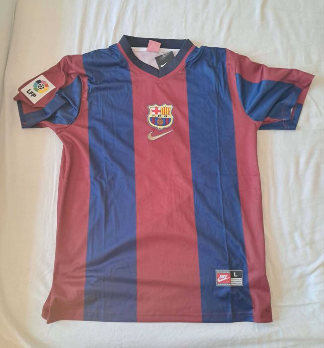 Koszulka Meczowa Marc Overmars FC Barcelona 2000/2001 Rozmiar L