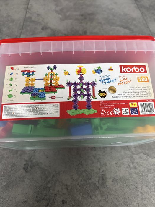Klocki konstrukcyjne Korbo 180 sztuk