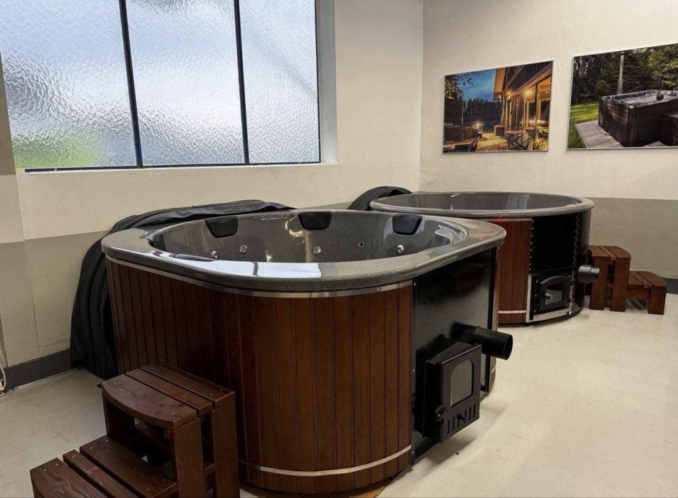 Чан на дровах! Виробник! Спа купіль з джакузі! Джакузі вуличчне!