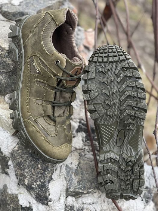 Тактичні кросівки шкіряні UT Скіф 36-46р Унісекс Койот олива чорний