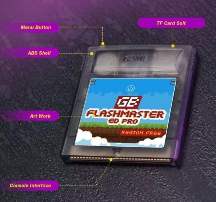 Cartridge 8GB do konsol GBA SP / Game boy / Game boy color