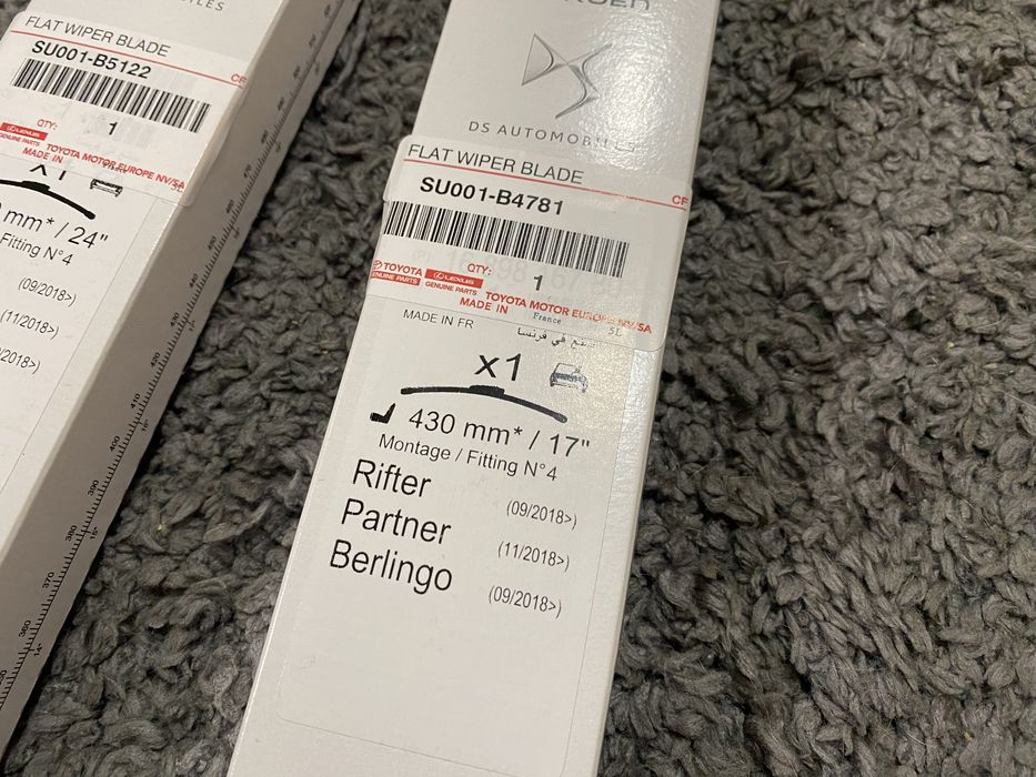 • Щетки дворников на Toyota Proice City | 600 x 430mm