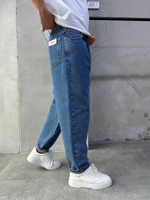 Чоловічі джинси Balloon, Широкий оверсайз крій, Мужские синие джинсы