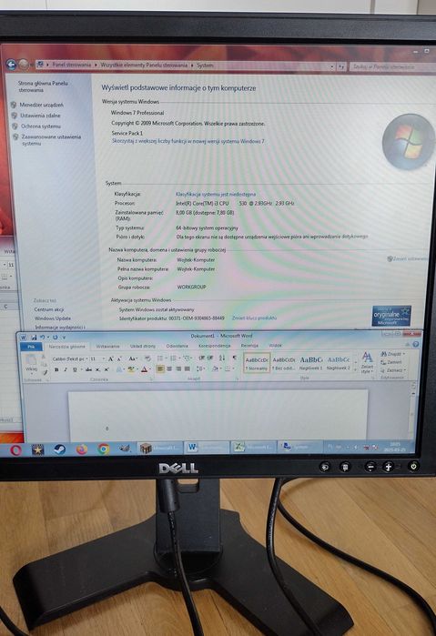Dell OptiPlex 980 i3 530 2,93Ghz 4GB RAM 250GB HDD