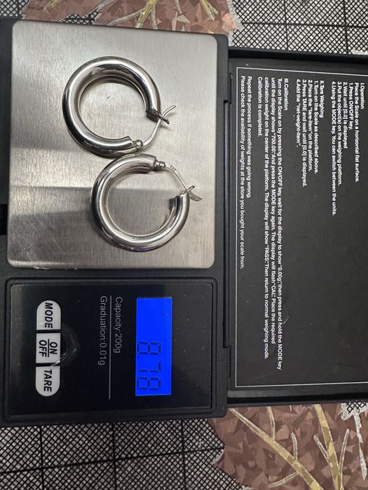 Новые серьги конго серебро 925