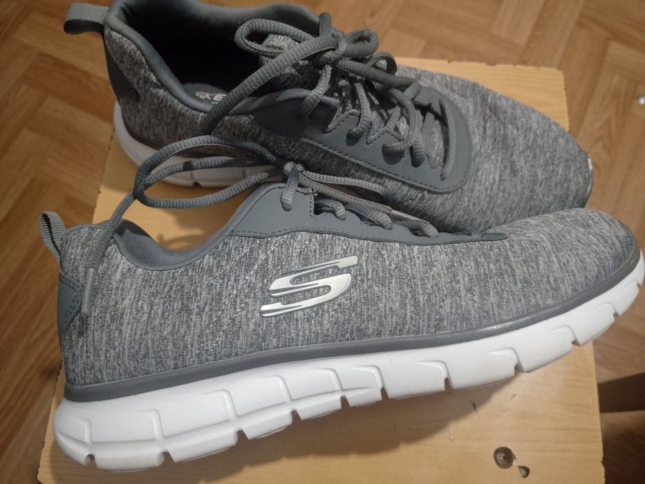 Жіночі сірі кросівки skechers vim-harmonik оригинал