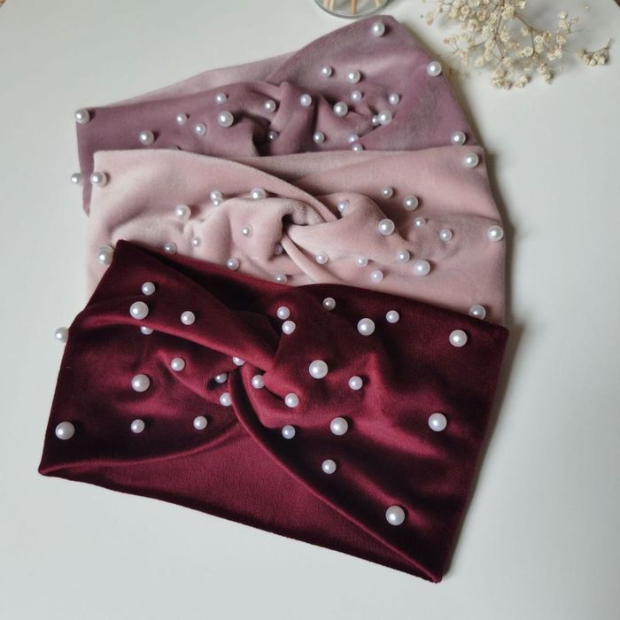 Повязка чалма велюрова плюш плюшевая тепла