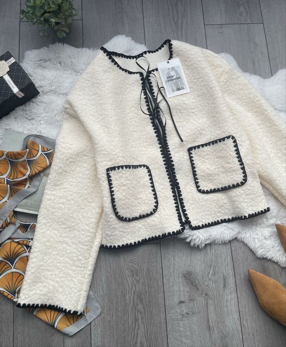 куртка піджак кардиган тедді букле