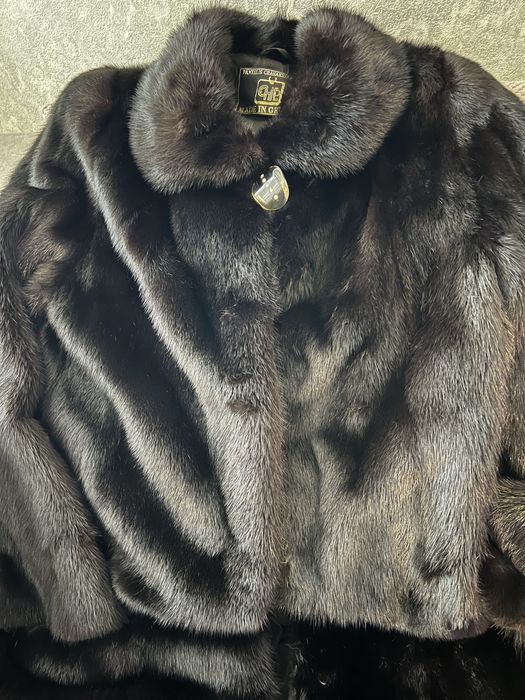 Шикарна плюшева шубка - Греція , довжина 120 , Л-ХL