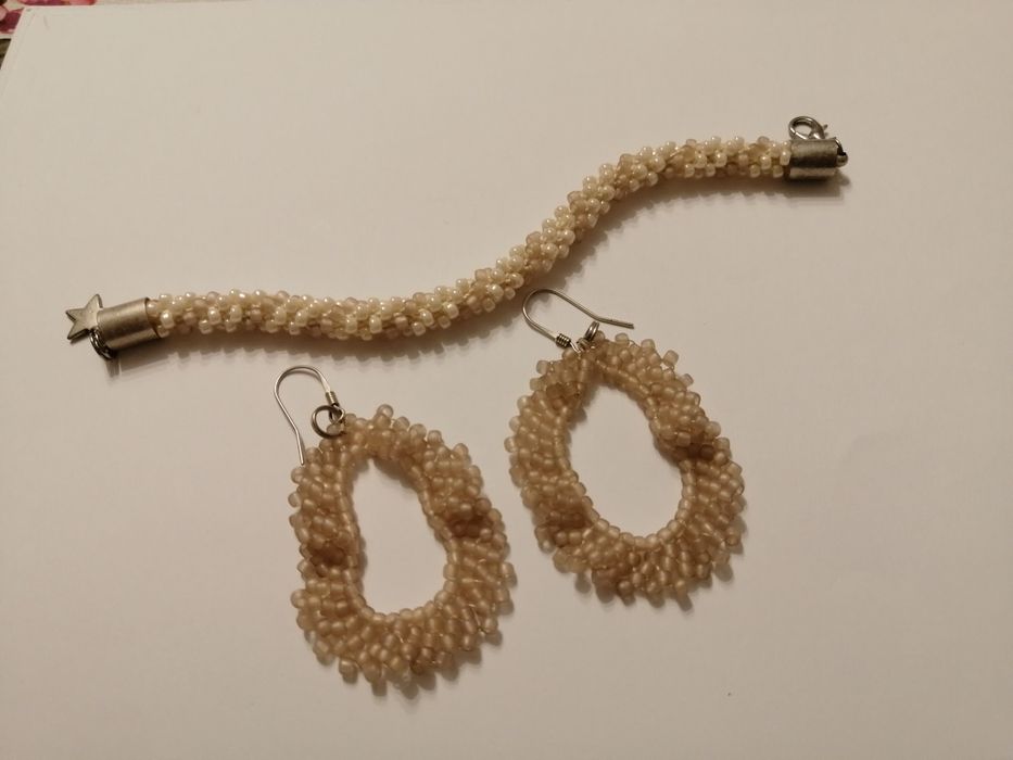 komplet biżuterii hand made