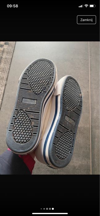 Damskie trampki tenisówki UNO rozmiar 39 kremowe