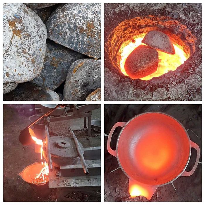 Котелок 3л, Ø22см чавунний з алюмінієвою кришкою (Т402С2)