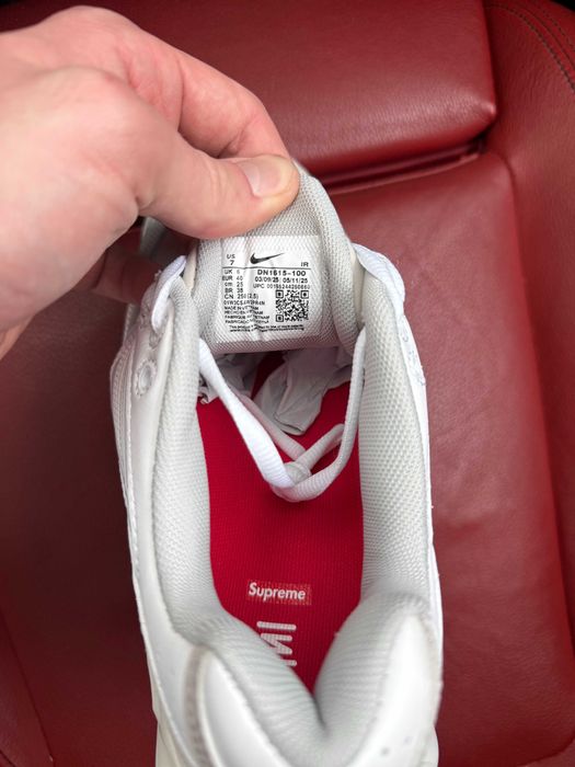 (БЕЗ ПЕРЕДОПЛАТИ)Nike x Supreme Shox Ride 2 White найк супрім шок райд