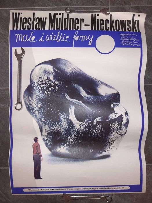 Plakat Małe i Wielkie Formy PRL Wiesław Muldner-Nieckowski Zachęta '79