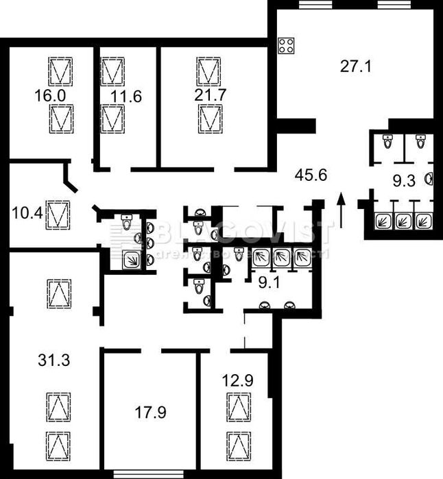 4+-rooms apartment apartment by the address st. Ul Shchekavitskaya (area 225 m²) - Atlanta.ua - photo 2