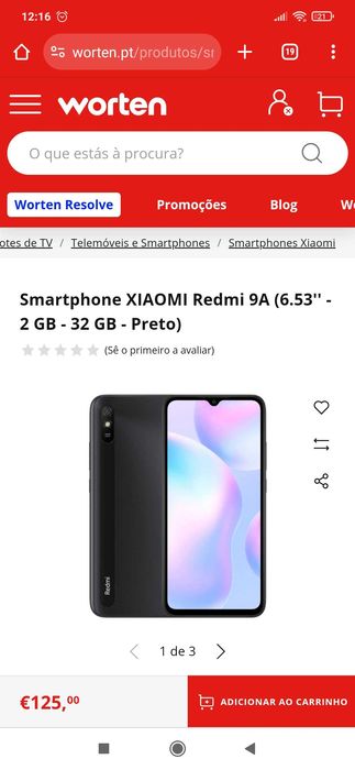 Xiaomi 9A novo em garantia. Não respondo a MSG