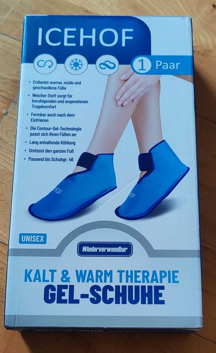 Buty chłodzące rozgrzewające ICEHOF kompresy żelowe ulga dla stóp NOWE