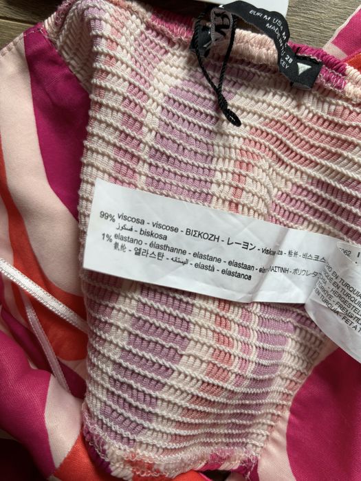 Topy z dekoltem halter z wiskozy Zara