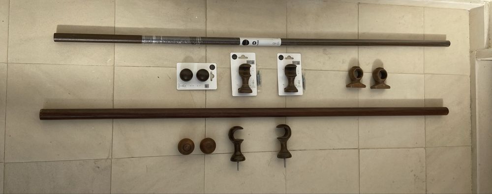 Varões Cortinados Carvalho