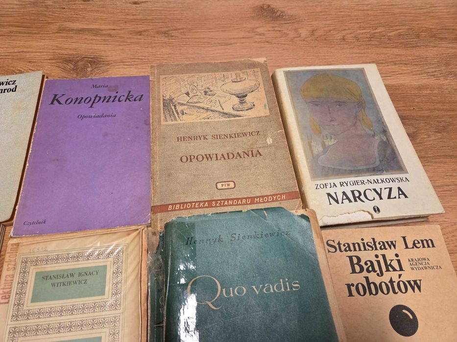 Zestaw książek lektury szkolne PRL Lem Gombrowicz 14 szt.
