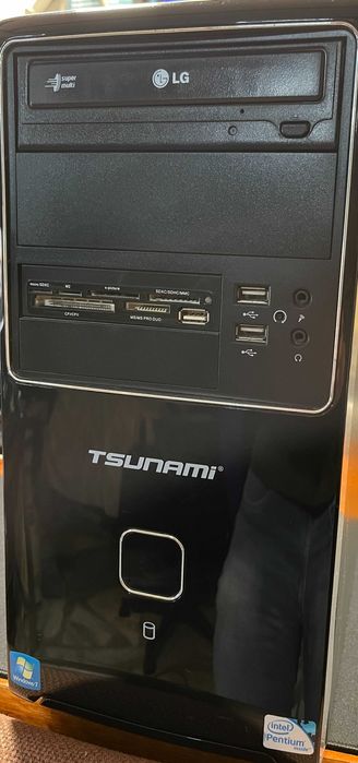 Conjunto PC Desktop + Monitor + Teclado + Rato + Cabos