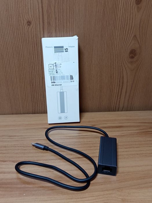 Lightning-do-RJ45 Ethernet adapter sieciowy LAN do iPhone'a