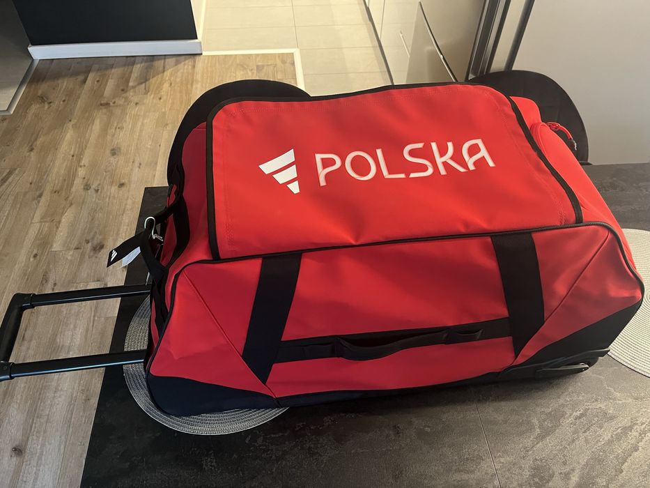 Torba adidas NOC Polska Trolly L - Czerwony, nowa z metką