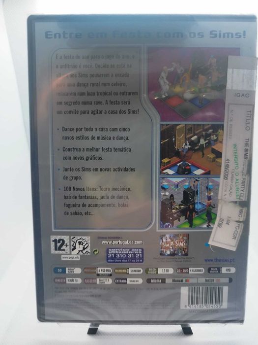 The Sims House Party PC CD-ROM Selado Novo Expansão Rara